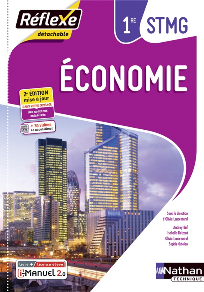 Economie - 1re STMG - Coll. Réflexe - Ed. 2021