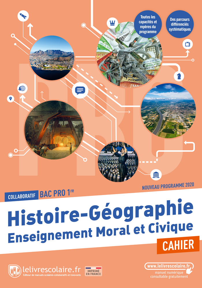 Cahier Histoire-Géographie 1e bac pro - Cahier Numérique Premium