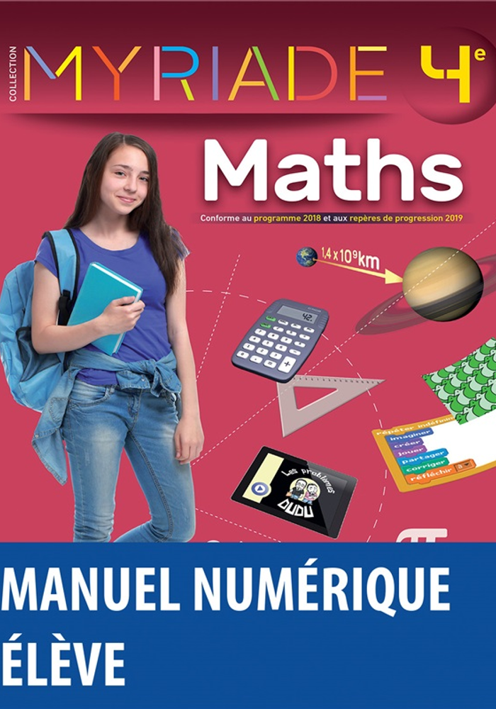 Myriade - Mathématiques 4e - 2021 - Manuel numérique