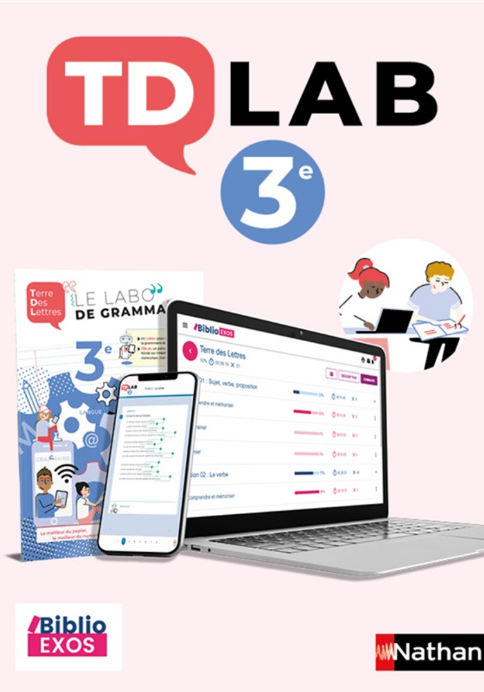 TDLab, la plateforme d'exercices du Labo de grammaire 3e Terre des Lettres - 2021