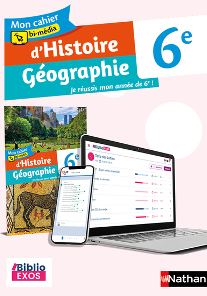 Mon cahier bi-média d'Histoire Géographie 6e (2021)